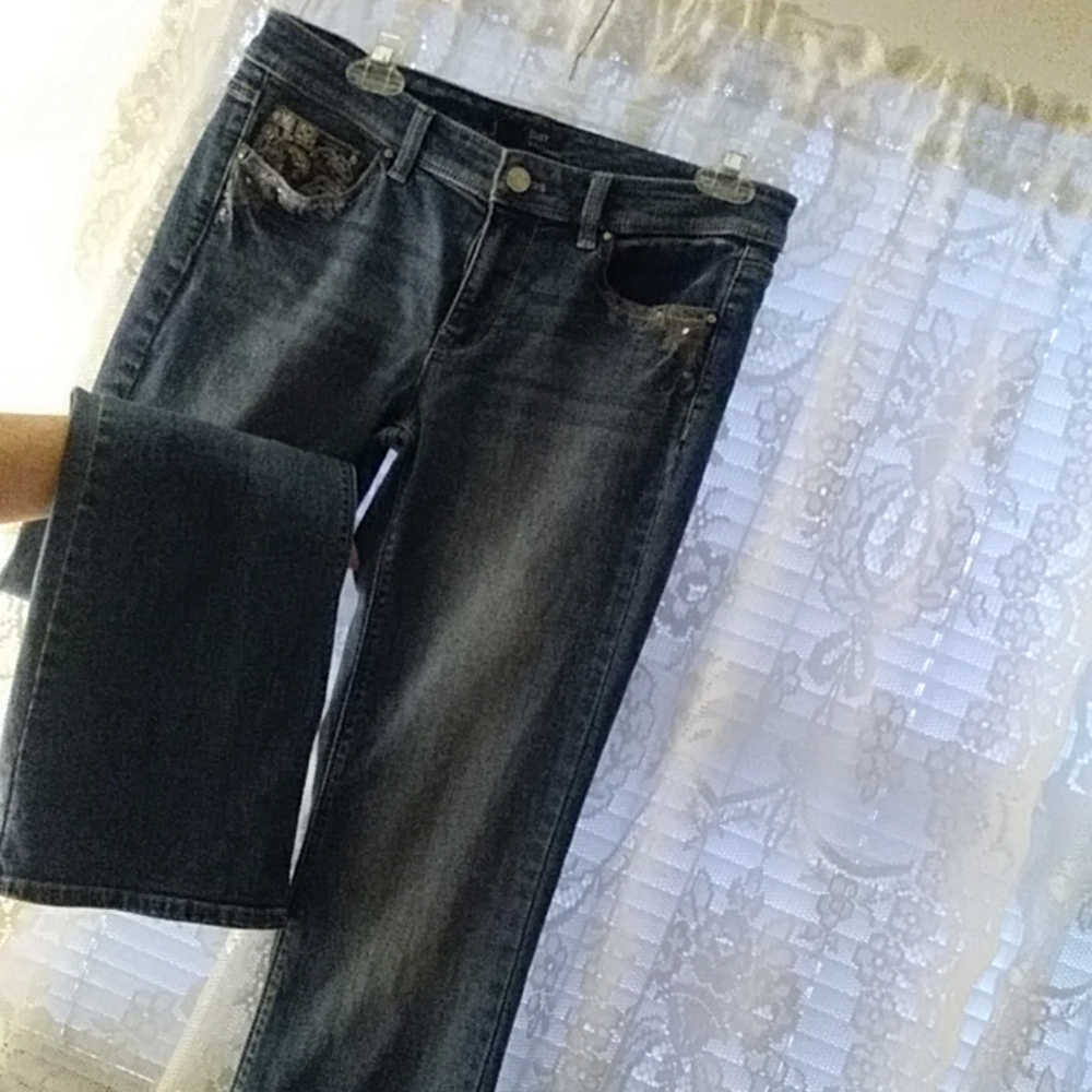 White black jeans